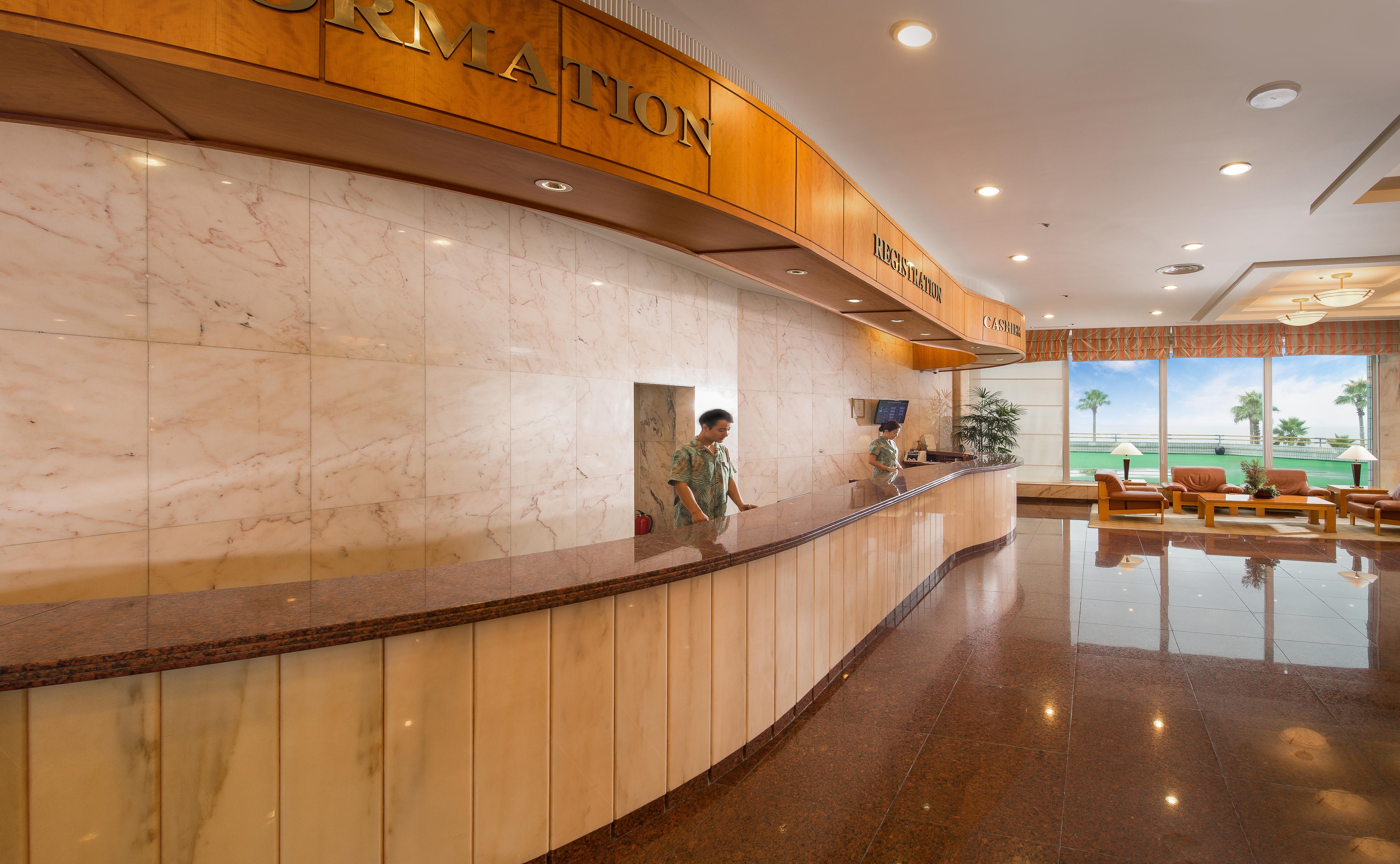 Seogwipo Kal Hotel Εξωτερικό φωτογραφία Reception desk at a hotel